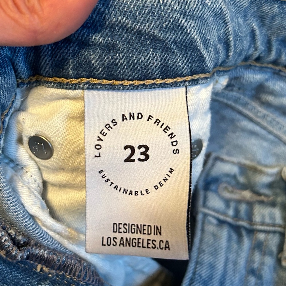 Lovers and Friends X Revolve Lennon Super High Rise Barrel Jeans Size 23 - Picture 5 of 16